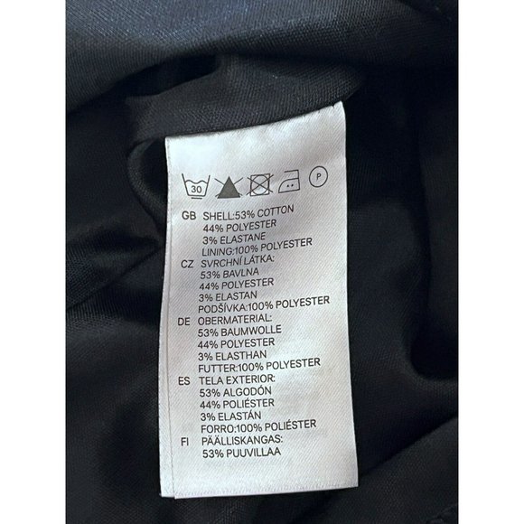 H&M  Black Pink Blue Green Color Block Body Con Sleeveless Dress 80s Sz 2 - Picture 5 of 7